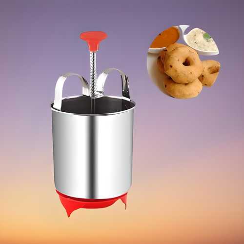 Stainless Steel Medu Vada Maker With Stand bqu5q7-dm