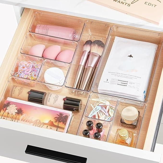 7Pcs Acrylic Drawer Storage Organiser bqu5q7-dm