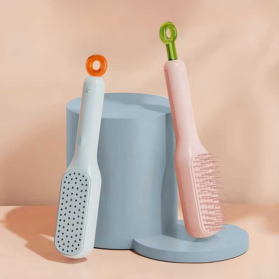 Self-cleaning Anti-static Massage Comb for Adults and Kids- Pack of 1 bqu5q7-dm