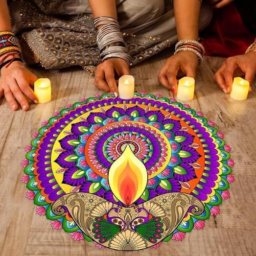 Diwali Rangoli Stickers Dipak bqu5q7-dm Buy Online at Soppykart