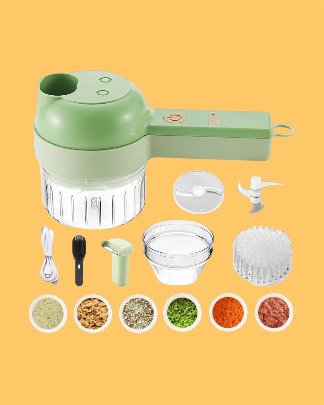 4 in 1 Portable Electric Vegetable Cutter Set bqu5q7-dm