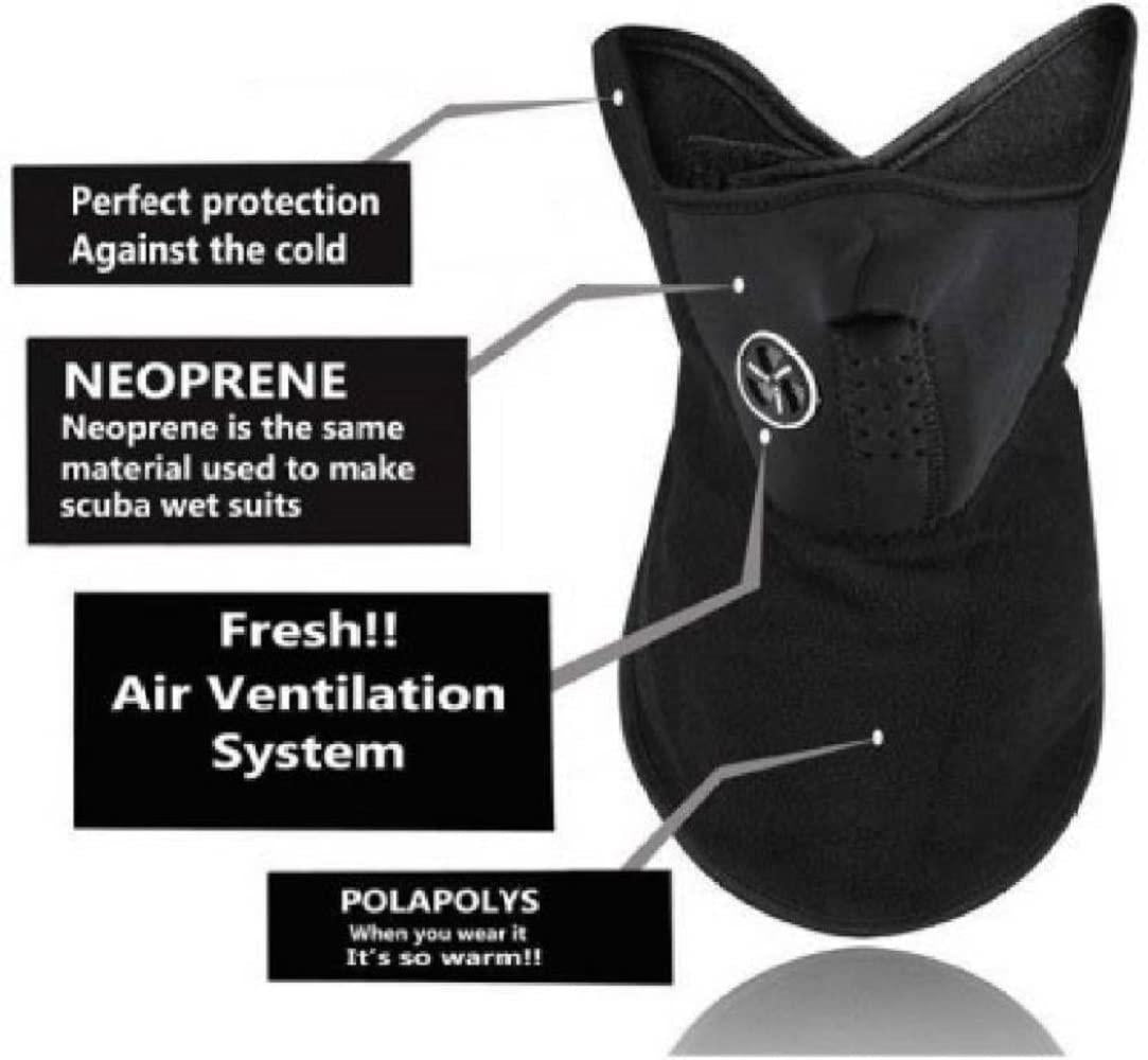 Men Soft Neoprance Fabric Reusable Motorcycle Riding Face Cover Skin protection Balaclava Mask for Bikers UV Anti Dust Neck gaiter For Sports outdoor activity Pack of 1 Neoprance Mask bqu5q7-dm