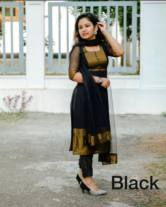 Premium Jacquard Chiffon Kurti Pant Sets bqu5q7-dm