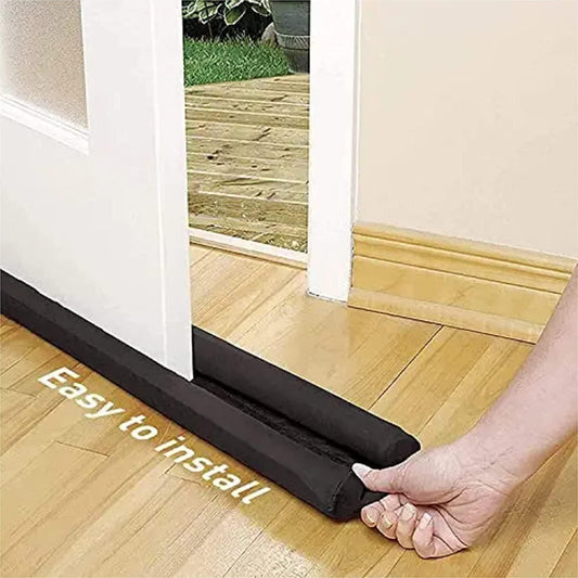 Door Protector- Door Draft Fabric Cover Guard Door Gap Sealer  Protector Door Mounted Door Stopper Door Mounted Door Stopper Sound-Proof Reduce Noise Waterproof - Brown (Pack Of 1) bqu5q7-dm