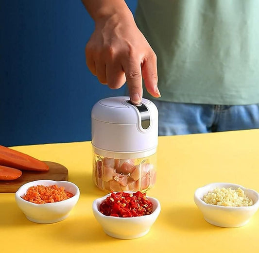 Mini Electric Meat/Garlic Chopper Portable Food Processor bqu5q7-dm