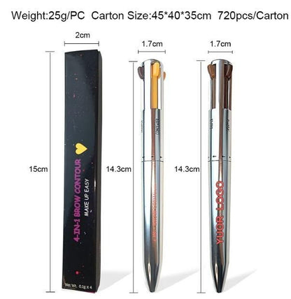 4 Colors Eyebrow Pen 4IN1 Eyebrow Pencil bqu5q7-dm
