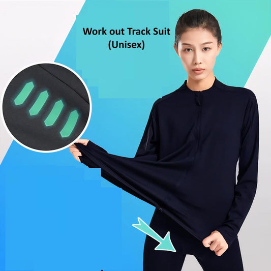 Unisex Work Out Solid Track Suit bqu5q7-dm