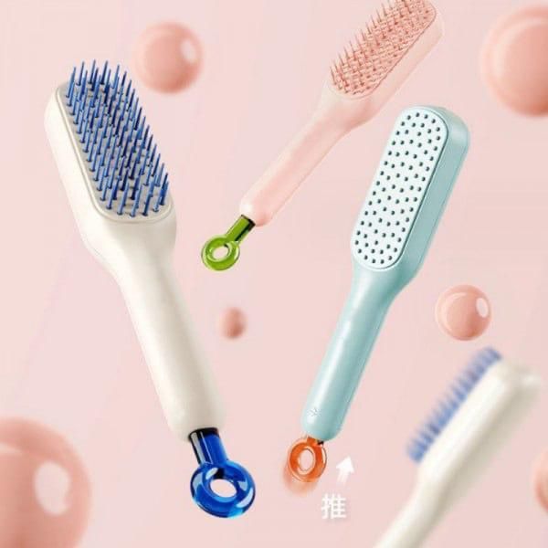 Self-cleaning Anti-static Massage Comb for Adults and Kids- Pack of 1 bqu5q7-dm