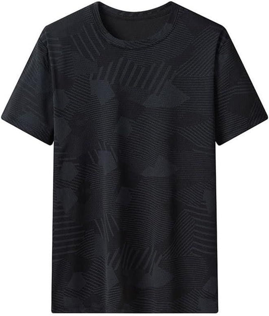 Men's Round Neck Polyester Casual T-shirt (Pack of 2) bqu5q7-dm