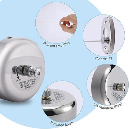 Stainless Steel Retractable Clothesline bqu5q7-dm