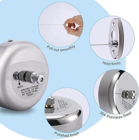 Stainless Steel Retractable Clothesline bqu5q7-dm