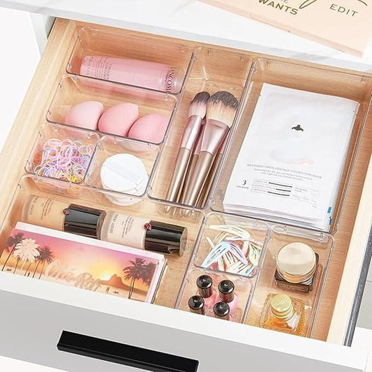 7Pcs Acrylic Drawer Storage Organiser bqu5q7-dm