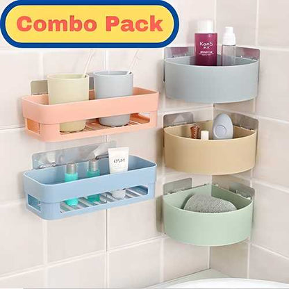 Triangle Wall Mount Storage Basket  Combo Pack bqu5q7-dm