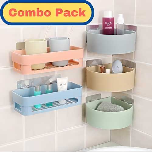 Triangle Wall Mount Storage Basket  Combo Pack bqu5q7-dm