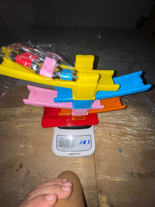 DIY Multilevel Racetrack Glider on Building Block Toys bqu5q7-dm