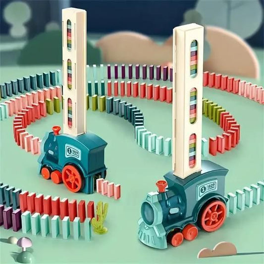 Train Toy Domino Set for Kids BPA Free Plastic with Sound Effects bqu5q7-dm
