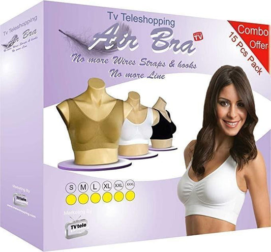 Women's Multicolor Air Bra Pack Of 3 Free Size bqu5q7-dm
