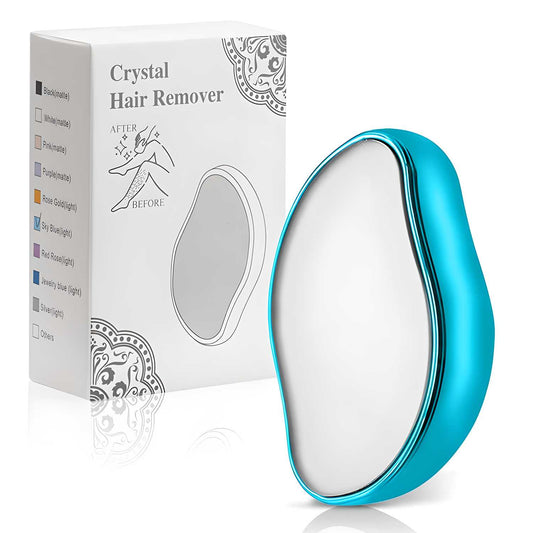 Crystal Hair Eraser for Women and Men, Magic Crystal Hair Remover Painless Exfoliation Hair Removal Tool for Arms Legs Back, Washable Crystal Epilator Without Shaving for Smooth Skin Gifts (random Colour) bqu5q7-dm
