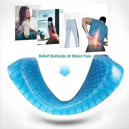 Gel Orthopedic Seat Cushion for Office Chair, Wheelchair, or Home Rubber Cushion for Back Pain bqu5q7-dm