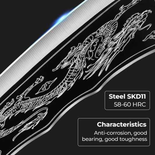 Dragon Chopping Knife Stainless Steel Blade bqu5q7-dm