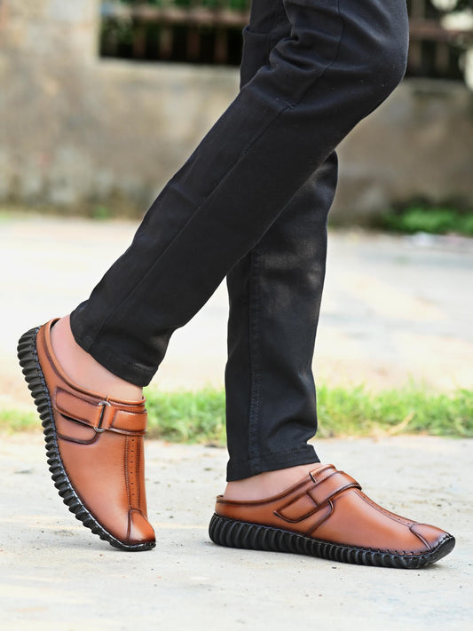 Men's Bantu Style Tan Loafer Casual Shoe bqu5q7-dm
