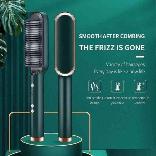 Professional Hair Straightener Tourmaline Ceramic Hair Curler Brush Hair Comb bqu5q7-dm