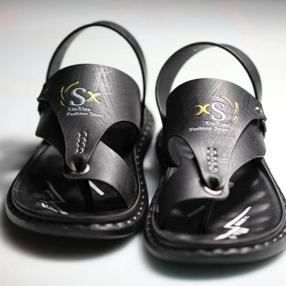 Men's Casual Synthetic Leather Sandal bqu5q7-dm