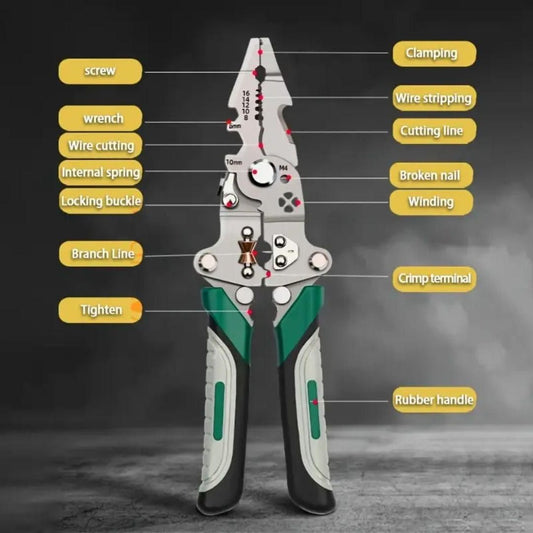 Foldable Multi-Tool Pliers for Electricians (Pack of 1) bqu5q7-dm