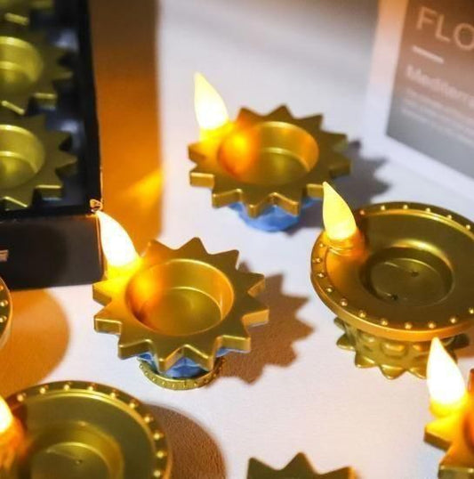 Water Pouring Diya LED Light soppykart