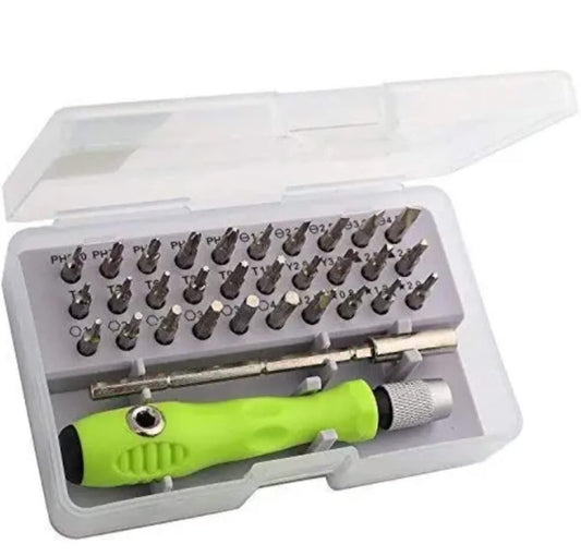 32 in 1 Interchangeable Multipurpose Mini Screwdriver Magnetic Slot Wrench Bits Repair Tools Kit Set bqu5q7-dm
