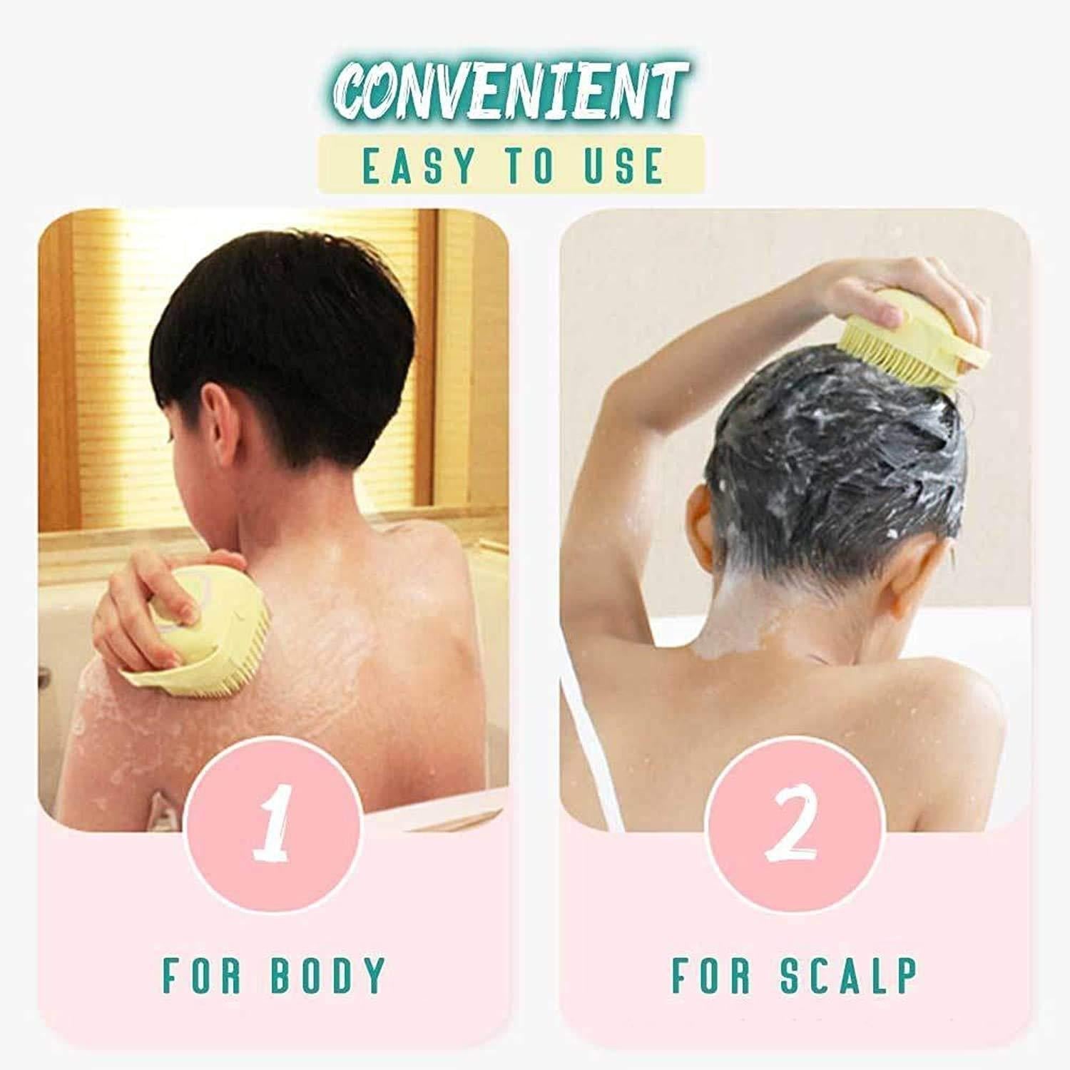 Soft Silicone Bath Brushes With Hooks (Pack of 1) bqu5q7-dm