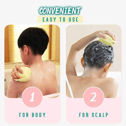 Soft Silicone Bath Brushes With Hooks (Pack of 1) bqu5q7-dm