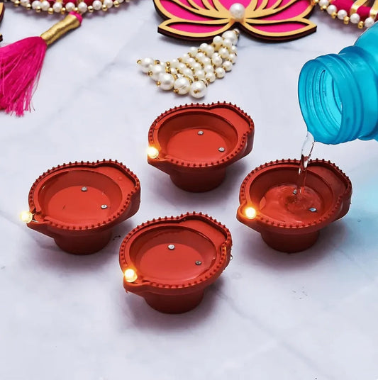LED Light Water Sensor Diyas Plastic with, Ambient Lights, (Pack of 6/12/18/24) Soppykart